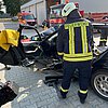 FW Borgentreich: Fortbildung mit WEBER RESCUE - Technische Hilfeleistung Verkehrsunfall