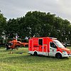FW-OB: Rettungshubschrauber landet im Wohngebiet