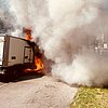 FW-E: Kleintransporter im Essener Südostviertel in Vollbrand