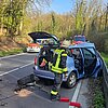 FW Königswinter: Vier Verletzte bei Verkehrsunfall auf L331 im Siebengebirge