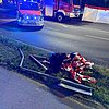 FW-DT: Alleinunfall - Eine Person verstorben