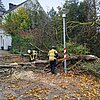 FW-EN: Baum stürzt auf Straße - Einsatzstelle wurde ungewöhnlich beschrieben - Anwohner stehen der Feuerwehr im Weg.