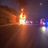 FW-GE: Brennt LKW auf der A2 Fahrtrichtung Oberhausen/Anschlussstelle Gladbeck