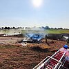 Feuerwehr Kalkar: Flächenbrand an der NATO-Rampe in Grieth erfolgreich gelöscht