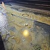 FW-WRN: Wasserrohrbruch sorgt für Schäden am Gehweg