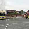 FW-DO: Einsatzstelle kommt zur Feuerwehr - Brennender Müllwagen fährt Feuerwache an